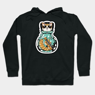 Cute Cat in a Genie Bottle Hoodie